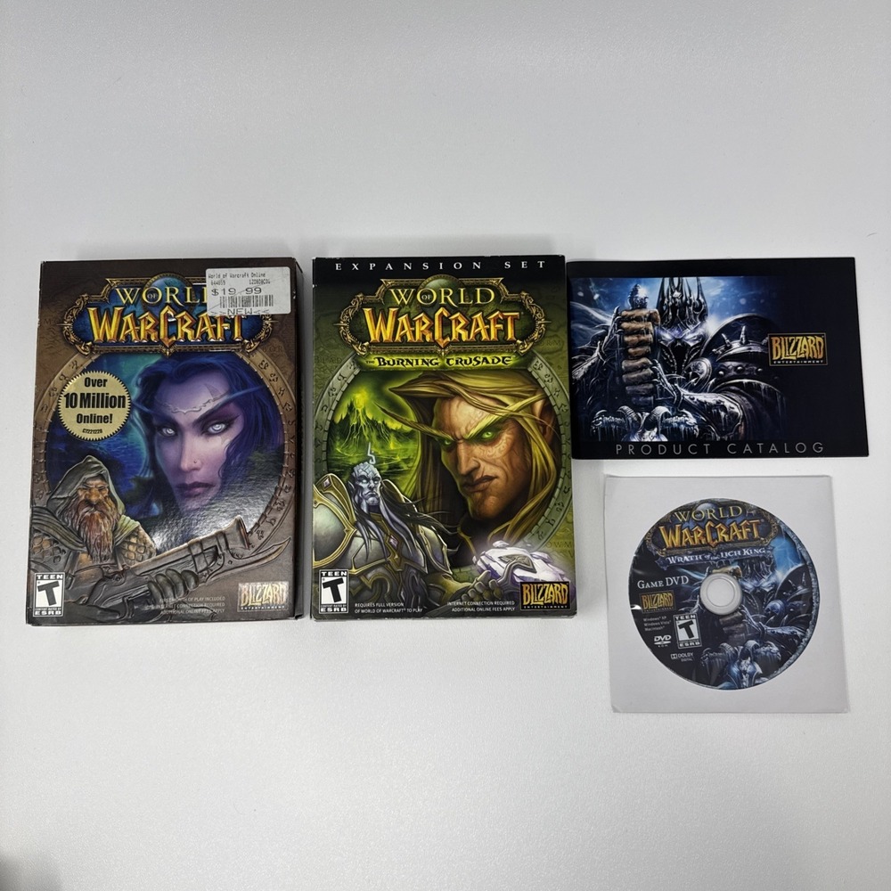 World of Warcraft Original + Burning Crusade + Wrath of the Lich King Game Box